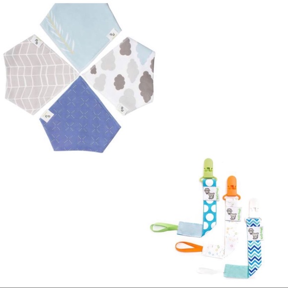 Billy Goat Drool Bibs with pacifier clips Sets - Picture 8 of 8